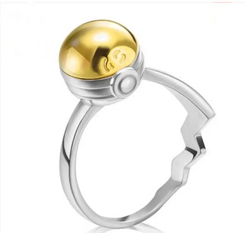 Pokemon Pokeball Gs Ball Ring Openable 925 Sterling Silver Pocket Monster Ring In Gift Box Free Shipping Ring Open Ball Ring925 Sterling Silver Aliexpress