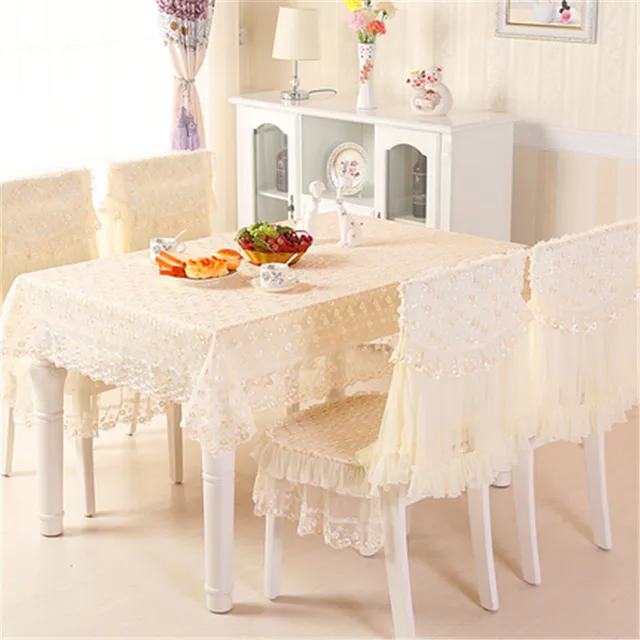 Yd European Luxury Plum Flower Yarn Lace Embroidered Table Cover Yd European Luxury Plum Flower Yarn Lace Embroidered Table Cover Dining Tablecloth Chair