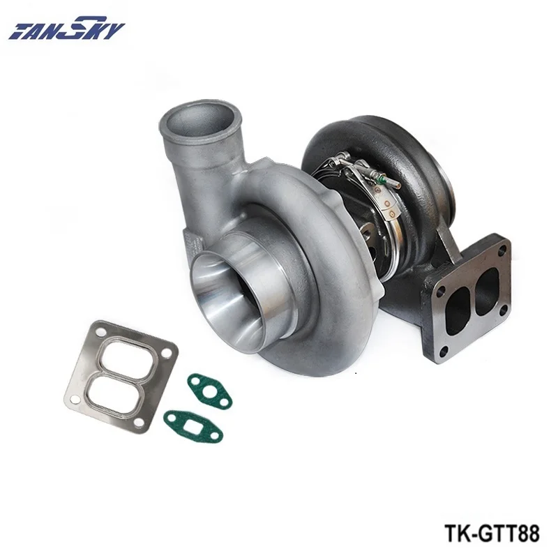 TANSKY - Racing T88 Turbocharger A/R 0.6 T25 Twohole V-band Water Cooler TK-GTT88