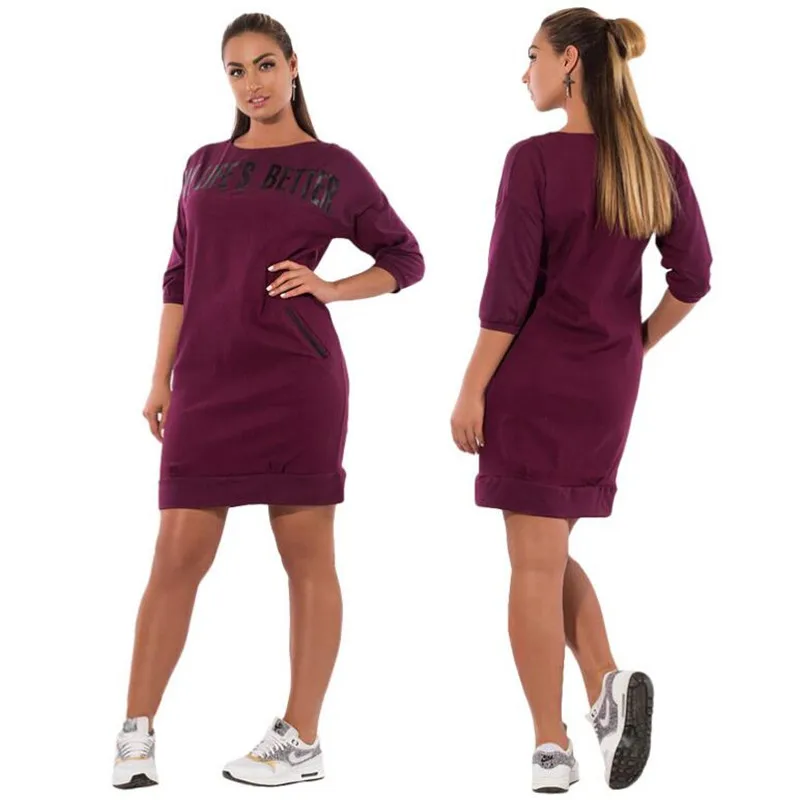 5XL-6XL Large Size Spring Letter Print Women Dresses 2019 new fashion Plus Size women Clothing  Casual  Dress Elegant vestidos