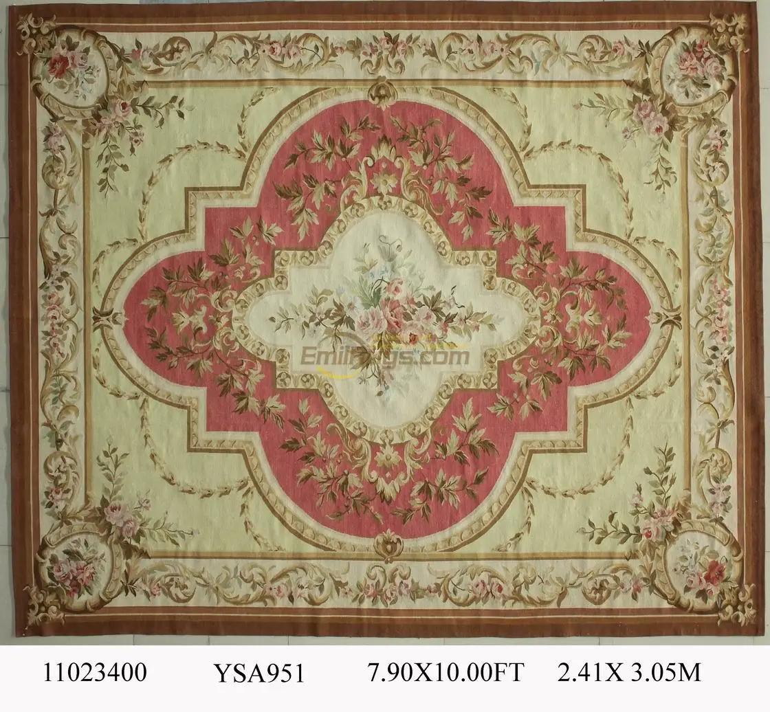 Aubusson Style French Carpet Antique French Aubusson Husbandry Agrarian