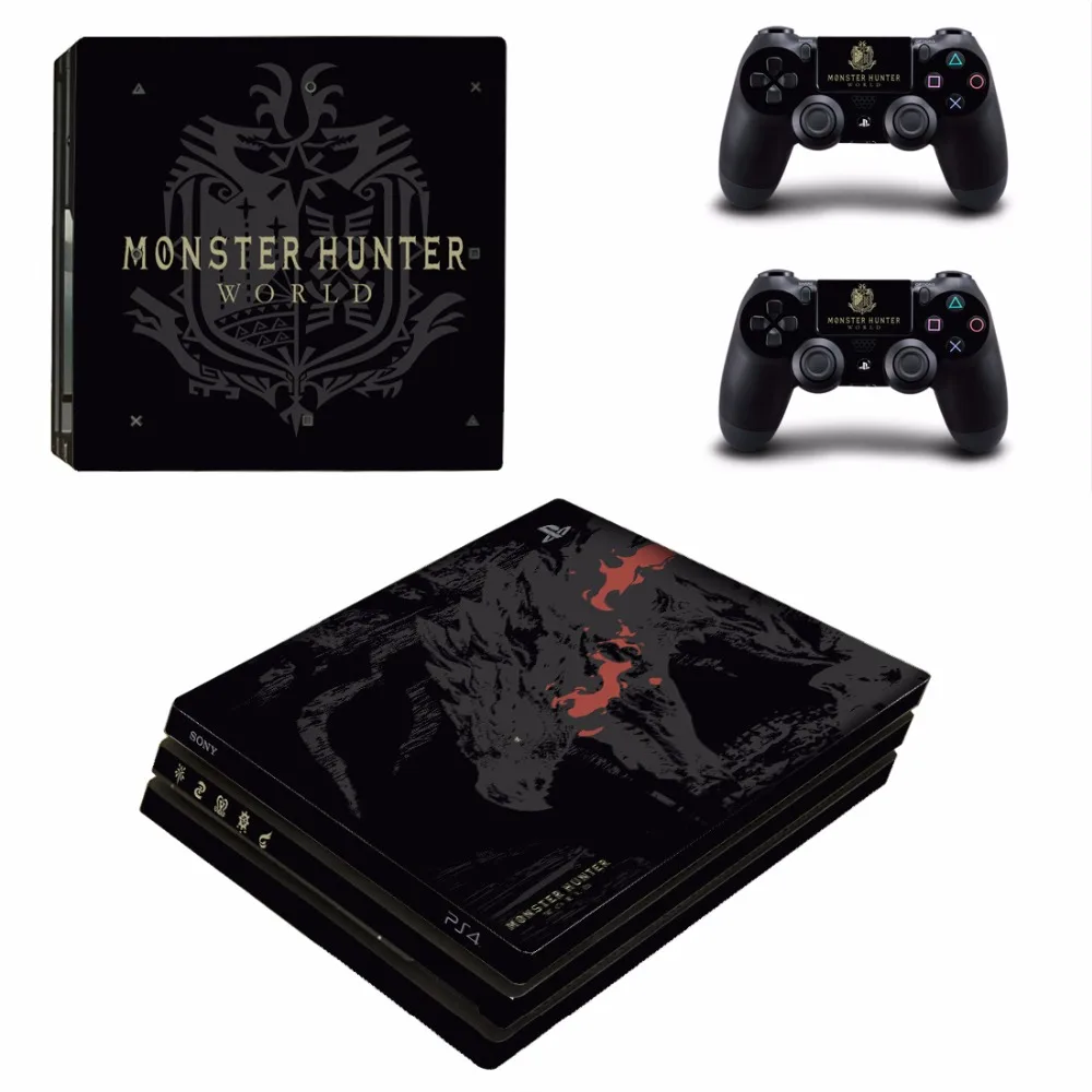 For Monster Hunter World PS4 Pro Skin Sticker For PlayStation 4