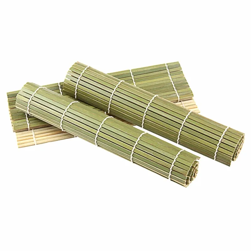 DIY суши коврик для ролов из бамбука рулонные коврики 24 см х 24 см Суши чайник Райс весло японские продукты Кухня Пособия по кулинарии инструменты