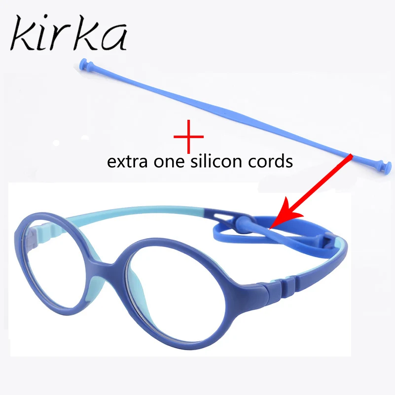 Кирка Модные оптические очки рамы Дети TR90 Гибкая оправа для очков фирменный дизайн дети близорукость очки оправы для девочек - Цвет оправы: K13C7