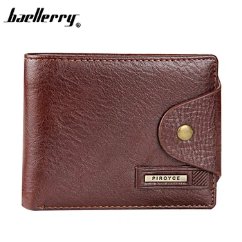 New 2017 Genuine Leather Brand Men Wallets Design Short Small Wallets Male Mens Purses Card Holder Carteras,Hot Sale