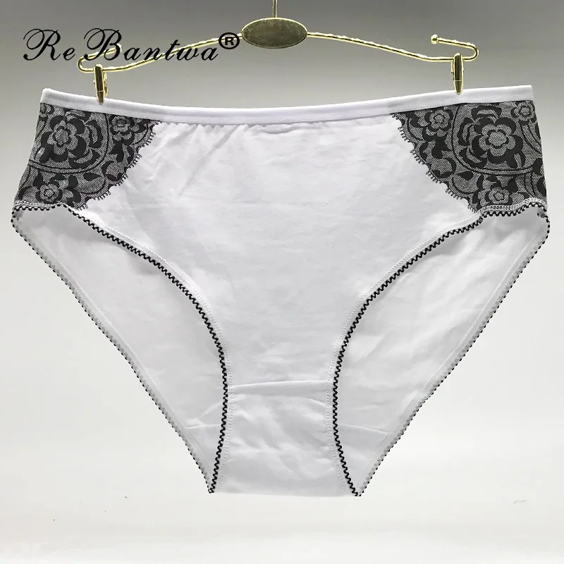 Rebantwa 5 шт./лот Большие размеры 2XL/3XL/4XL дамское хлопковое нижнее белье женские