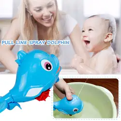 Синий пластик дельфины Ванна игрушка для ванной интерес культивирование развлечения Новинка начинающих способность образования