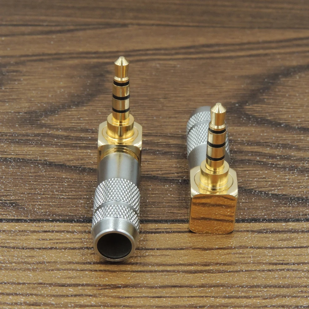 90 Degree Right Angle Heavy Duty 3.5mm 1/8&quot Stereo TRRS 4-Pole Gold Male Plug Connector | Обустройство дома