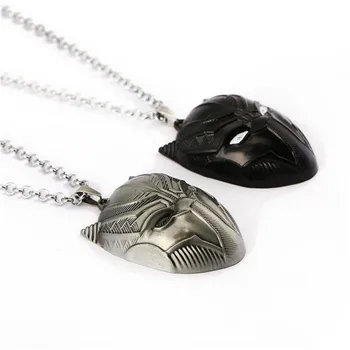 

10PCS Movie Jewelry Black Panther Necklace Cosplay Pendant For Boy Girl Men Women With Non-fade Alloy Link Chain Necklaces