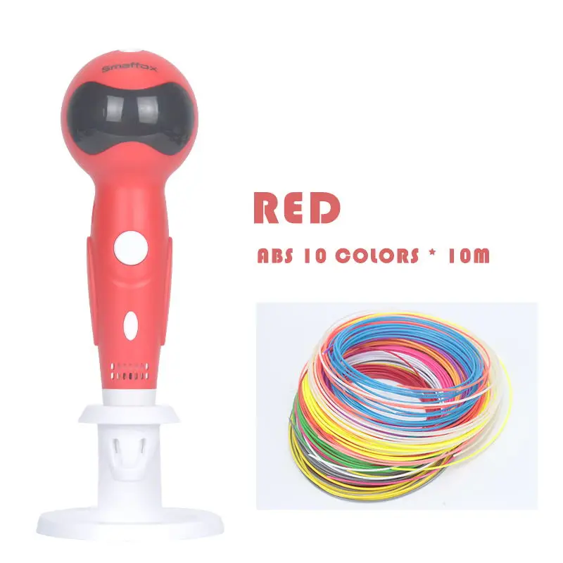 

Smaffox 3D Pen Robot 3D Printing Pen Support PCL Low Temperature Filament Diy Drawing Pen With Voice Prompts Function