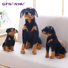 1 шт., 30 Вт, 40 см игрушечная собака плюшевая игрушка творческий реалистичный животный сидя собака хаски куклы мягкие игрушки для детей, подарок на день рождения