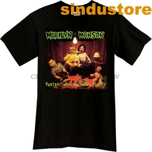 

Marilyn Manson Portrait of an American Family Album Black T-shirt