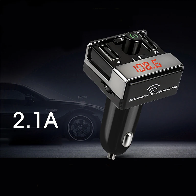

Auto Car MP3 WAM Player Dual USB Mobile Phone Charging Car FM Transmitter Dash Cam Car Radio Bluetooth Built-in GPS Navigation