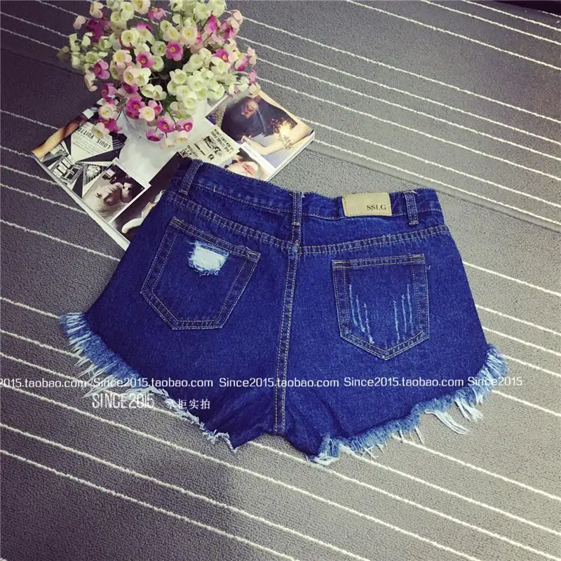 Trendy High Waist Denim Mini Shorts