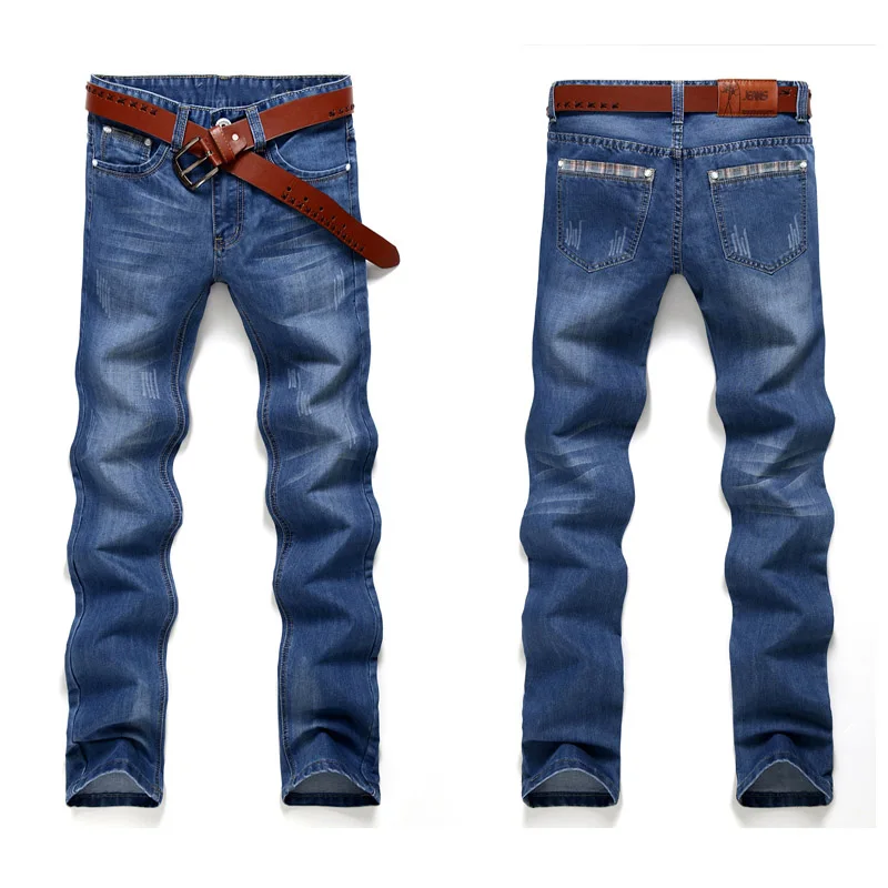 CHOLYL мужские джинсы модные повседневные мужские джинсовые штаны обтягивающие брюки хлопковые классические прямые джинсы высокого качества