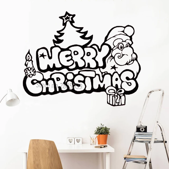 Aliexpress.com : Buy Merry Christmas Decals Funny Santa Claus Christmas