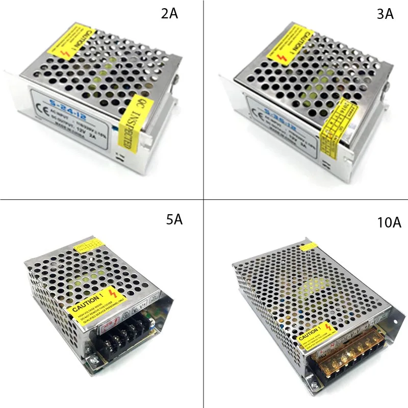 1 x AC 100V 240V DC/DC 12V 2A 3A 5A 10A светодиодный трансформатор выключатель питания Мощность