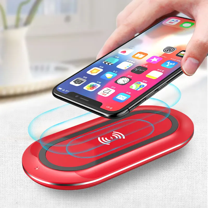 

TOTU Qi wireless charger 10w for iPhone X 8 Plus Desktop Wireless Charger for Samsung Galaxy S9 Millet Wireless Charger usb 3.0