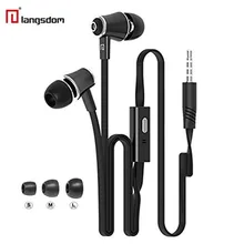 Original Langsdom JM21 earphones with Microphone Super Bass Earphone Headset For iphone 6 6s xiaomi earphone smartphone