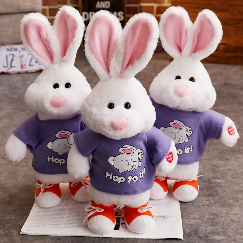 

1Pcs 50CM Electronic Pets Robot Rabbit Talking Jumping Singing Dancing Cute Interactive Rabbit Electronic Plush Toys For Kids
