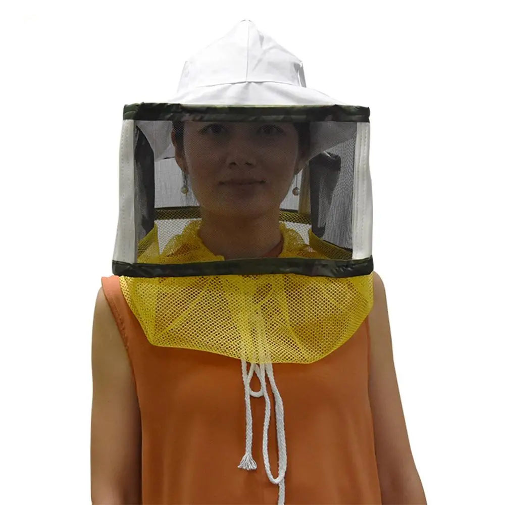 Beekeeper Beekeeping Protective Clothing Anti-bite Hat With Square Face Protective Net With Adjustable Strap