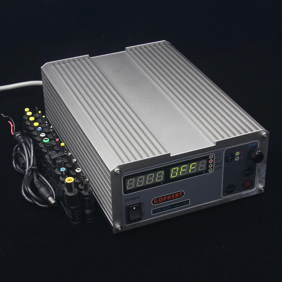 CPS-3220 DC источник питания EU/UK/US адаптер OVP/OCP/OTP низкая мощность 110 V-230 V 0-32v 0-20A