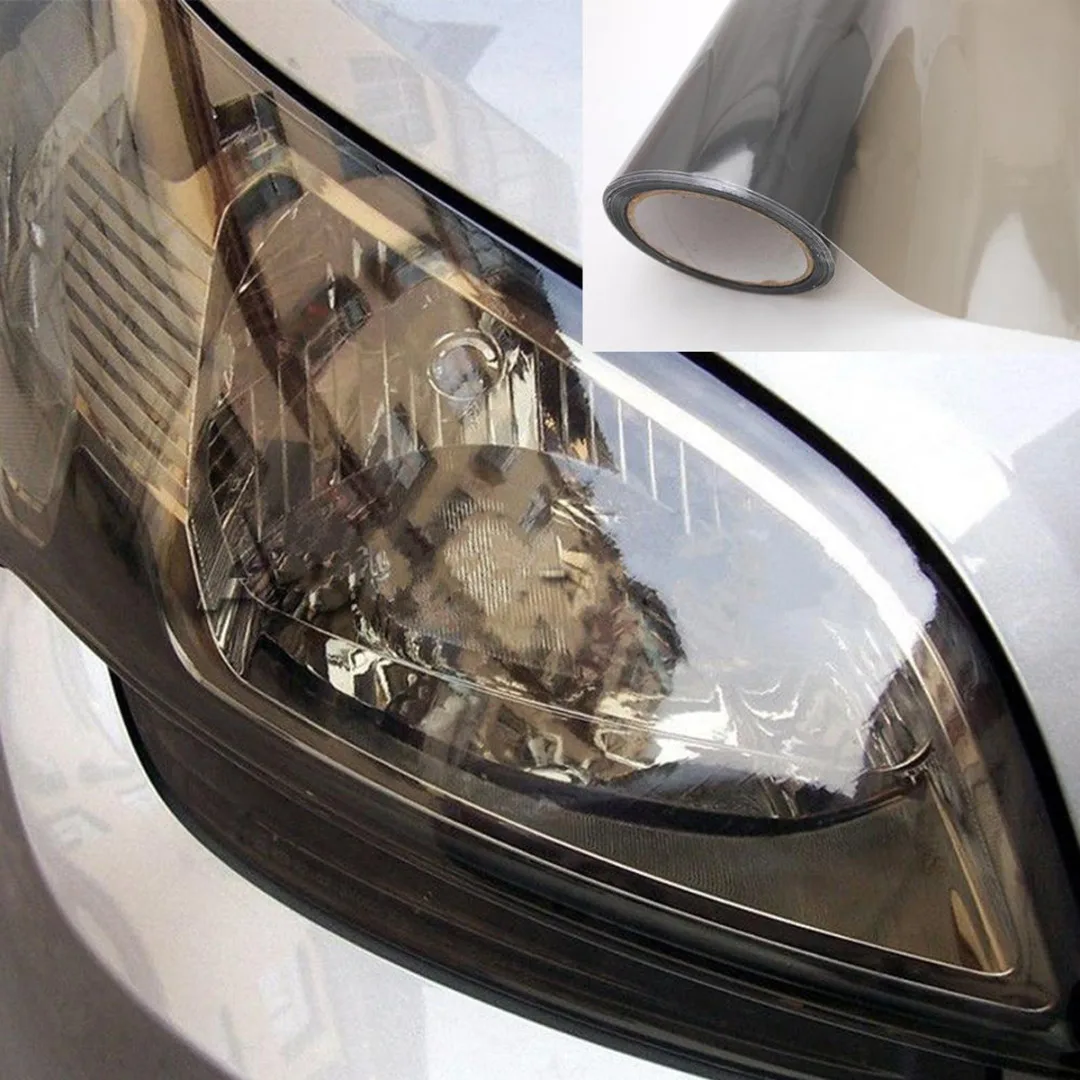 30x100cm Auto Car Light Headlight Taillight Tint Vinyl Film Sticker Self-adhesive Motorcycle Whole Car Decoration Gloss Black