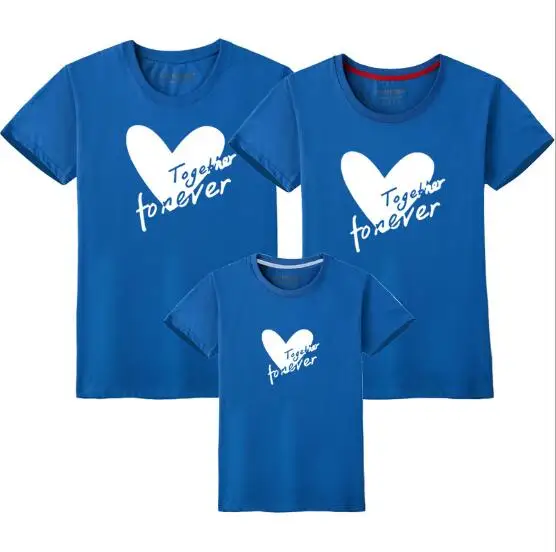 Одинаковая одежда для семьи; одежда для мамы и дочки; семейная футболка; одежда для мамы и сына; хлопковая одежда с надписью «Love» для папы и сына