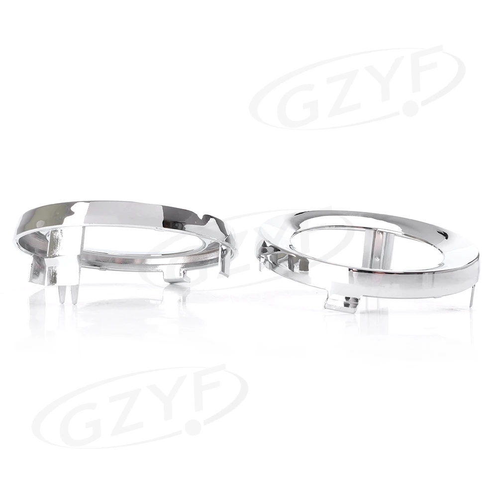 2PCS Driving Fog Light Lamp Cover Trim Ring For 2009-2013 Subaru Forester Chrome 57731SC000