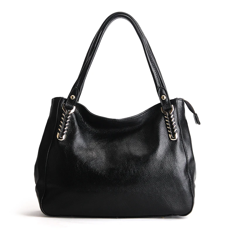 

2017 New women casual totes top quality genuine leather shoulder bag cowhide skin ladies handbag fashion shopping messenger bag