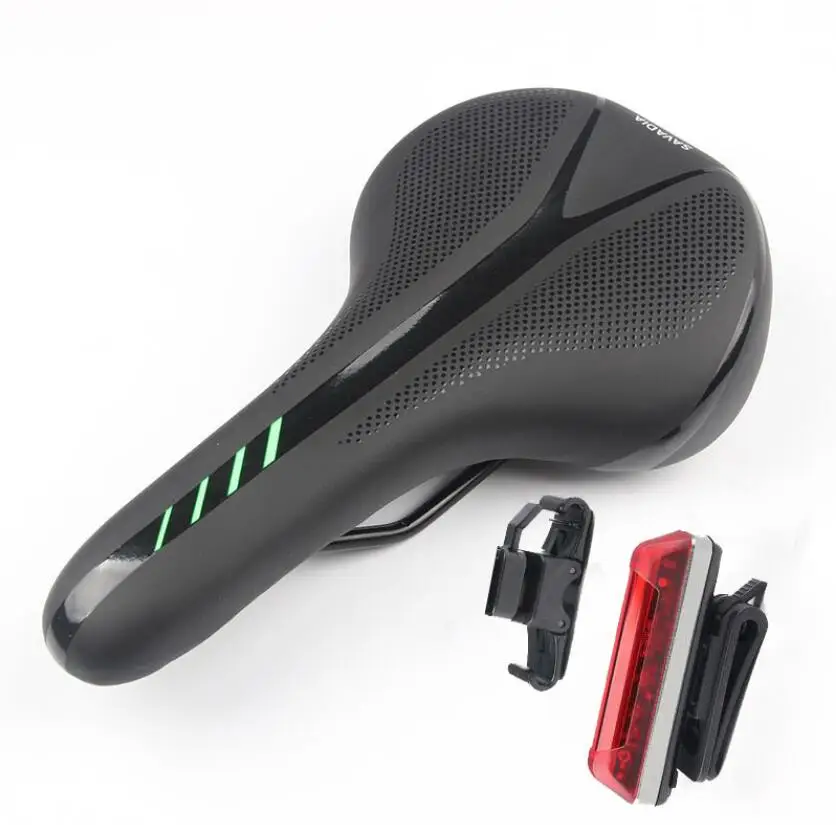 Cushion taillight Велосипедное седло с хвостом светильник расширить MTB дорожный велосипед седло подушки велосипедные аксессуары удобные сиденья запасных Запчасти для велосипедов - Цвет: Cushion taillight