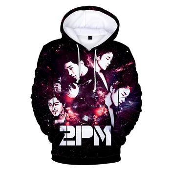 

2PM Hoodies Pullover Moleton 3D Charactre Print Harajuku Unisex Street Sweatshirt Male Female Korean of the trend Casual Hoodies