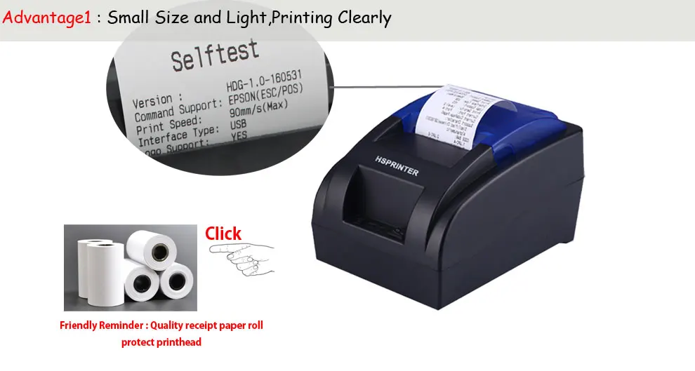 small slip printer