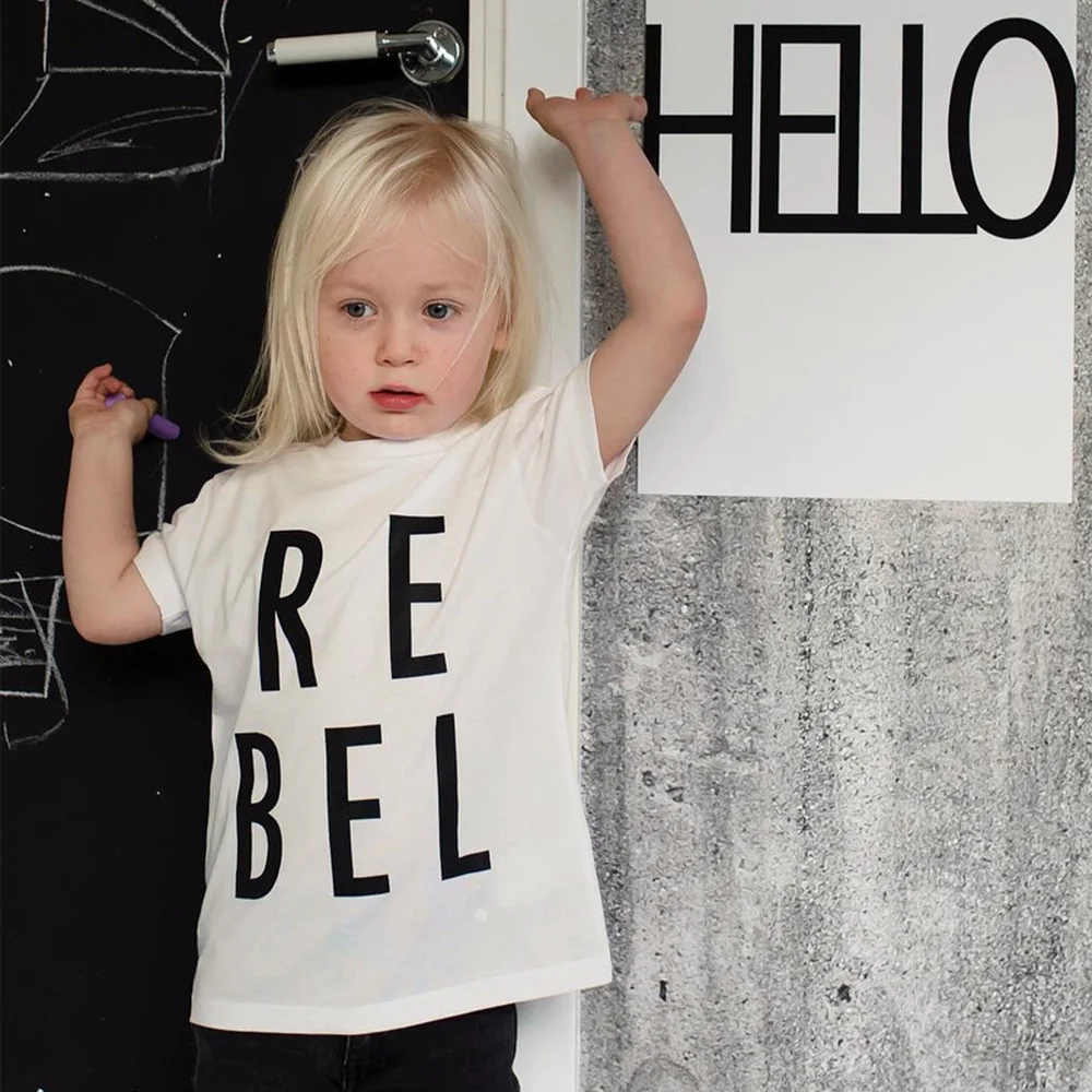 

chifuna Children Clothes Girls Cotton T Shirts for Boys Short Sleeve Summer Letter Printed T-Shirts 2019 New Fashion Clothes