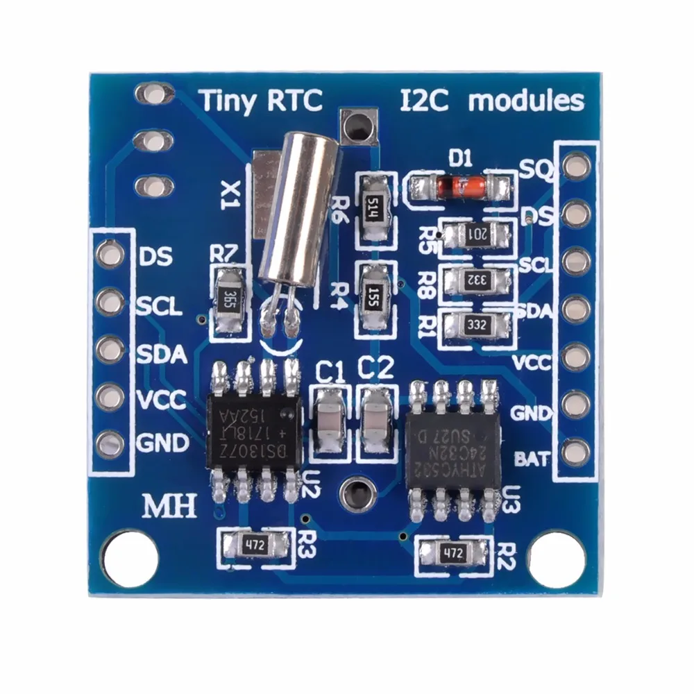 I2C РТК DS1307 AT24C32 часы реального времени модуль 51 AVR ARM PIC для arduino 100X # J150|rtc ds1307|rtc modulepic