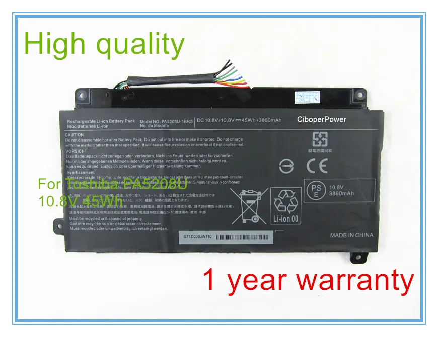 High quality 10.8V 45Wh 3860mAh PA5208U-1BRS PA5208U Battery for Chromebook 2 CB30 CB35 Notebook