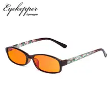 DSR908 женские очки, синий светильник, блокирующие компьютерные очки, цветочный дизайн, женские очки с оранжевыми линзами