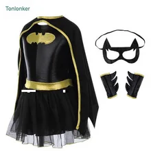 Tonlinker Batman Kids Girls Tutu Dress Superhero Capes Halloween Christmas Cosplay Party Costume Wonder Woman Superman Children Tonlinker Batman Kids Girls Tutu Dress Superhero Capes Halloween Christmas Cosplay Party Costume Wonder Woman Superman Children