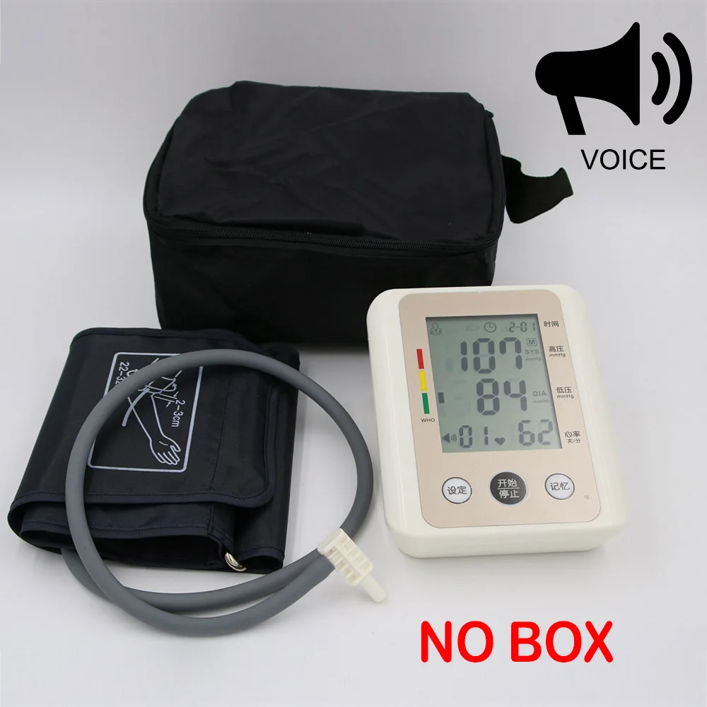 Домашний монитор тонометра кровяного давления медицинское оборудование цифровой аппарат для измерения давления здравоохранения сфигмоманометр - Цвет: NO BOX