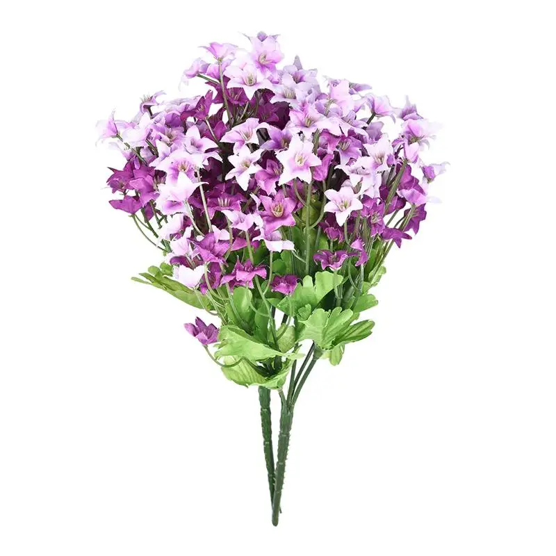 

2pc total 140 head Silk Artificial Flower Wedding Flower Spring Simulation Hexagonal Flower Bouquet Home Party Decoration
