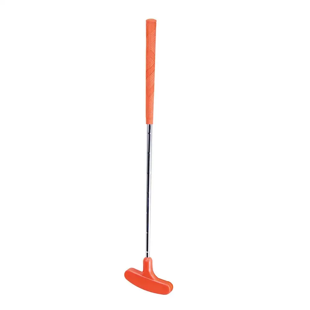 10 шт. Качество Гарантированный Индивидуальный размер мини клюшки для гольфа со стальным валом и резиновой головкой и рукояткой - Цвет: Оранжевый