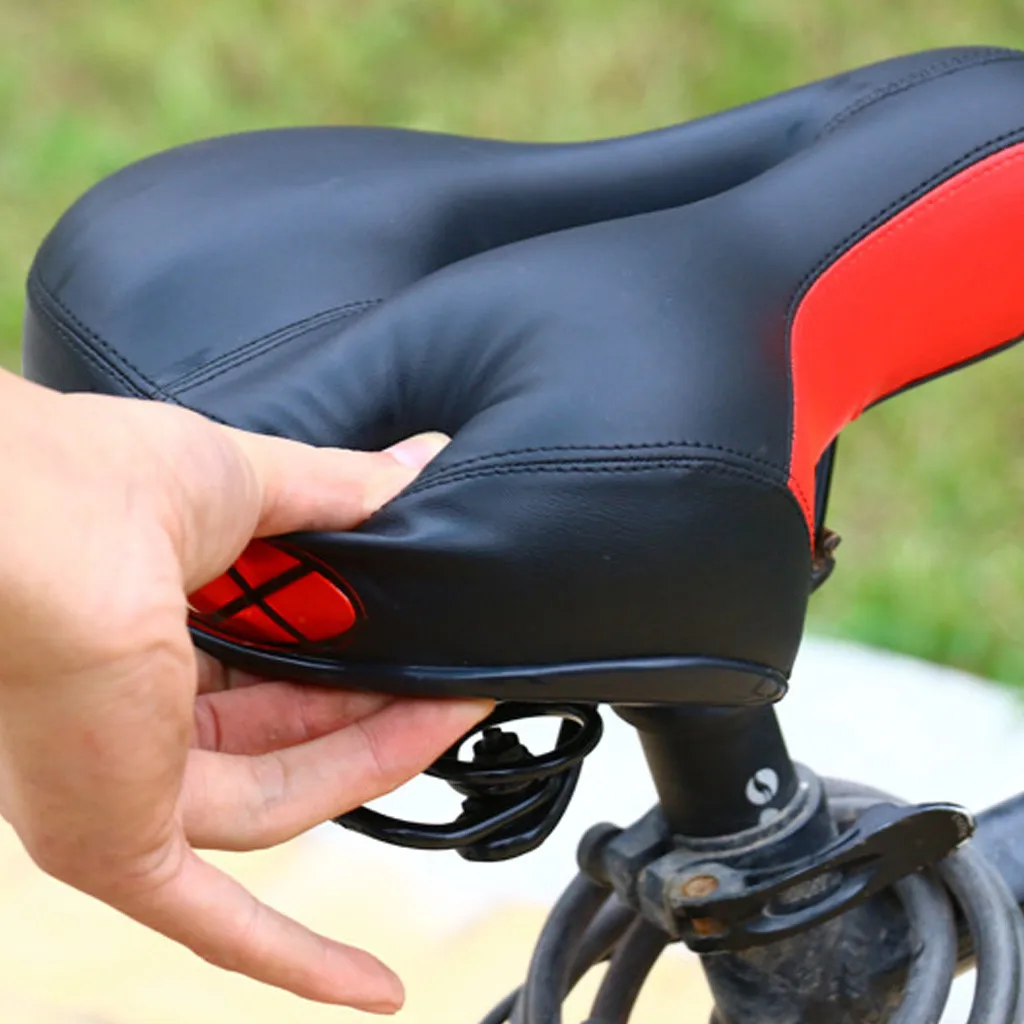 

Comfort Wide Big Bum Bike Bicycle Gel Cruiser Extra Sporty Soft Pad Saddle Seat Soft Bicycle saddle Thicken Wide bicycle