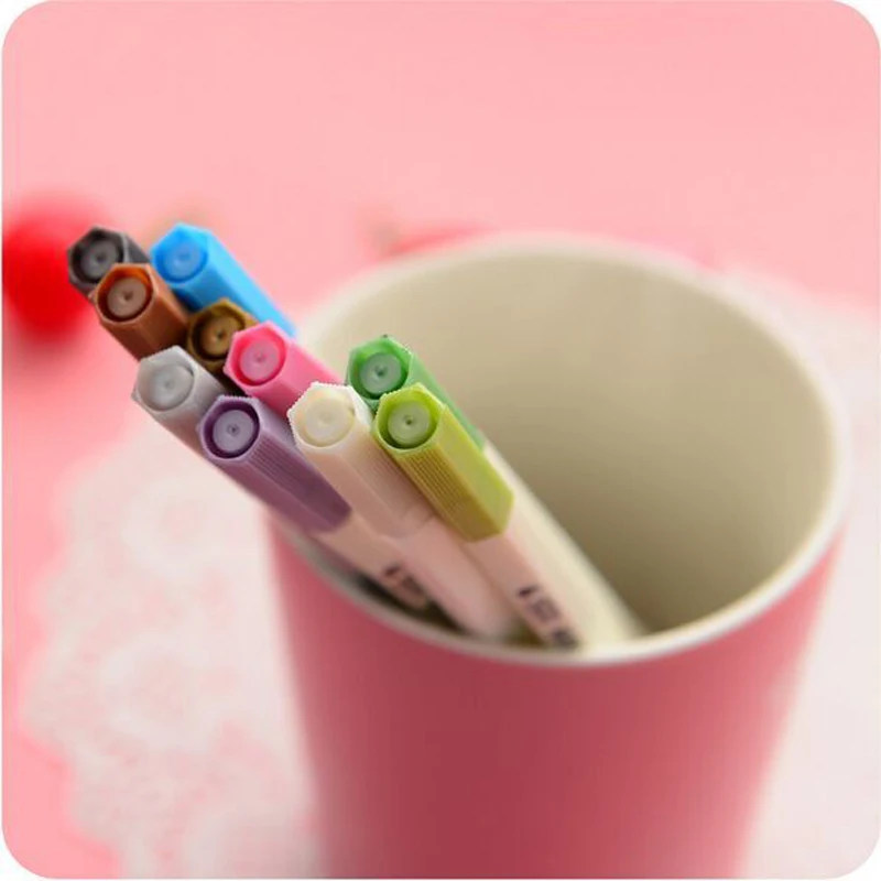 Маркеры ручки краски маркер дизайн 10 металлических цветов маркеры для малышей детей студентов канцелярские принадлежности подарки
