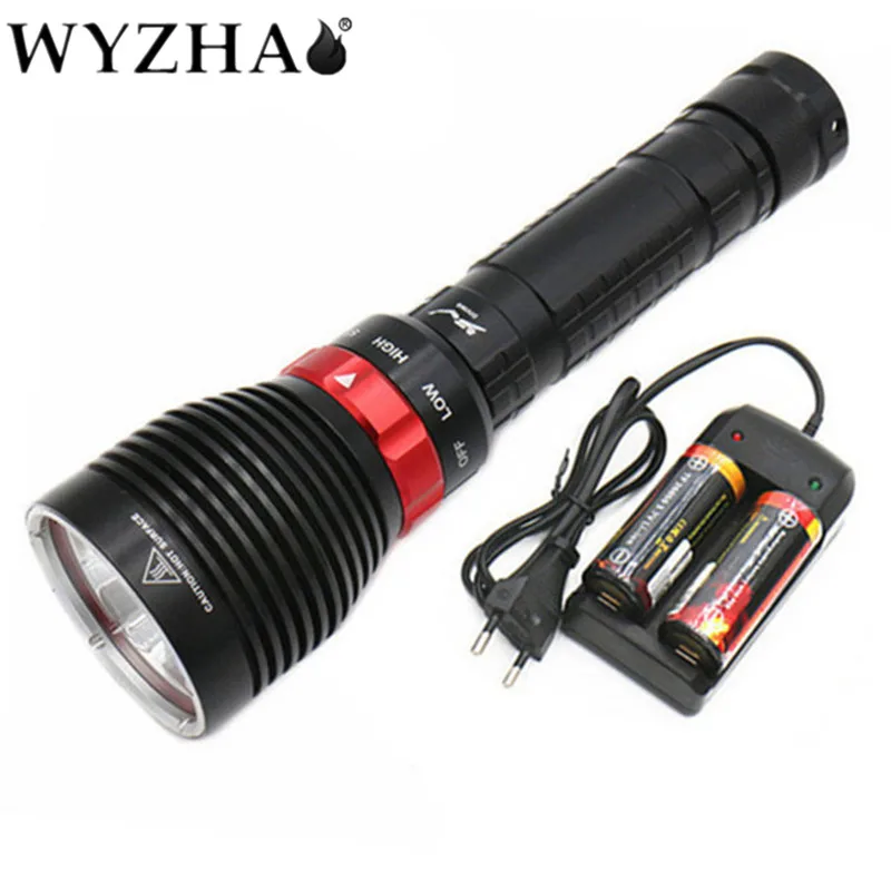 

Diving light 1 L2 LED Diving flashlight 8800 lumens Waterproof lamp submersible lamp underwater Swimming Torch Diving lights