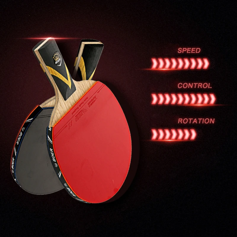 BOER 5 звезд Paulownia ракетка для настольного тенниса легкая мощная ракетка для Пинг-Понга Летучая мышь сцепление для настольного тенниса