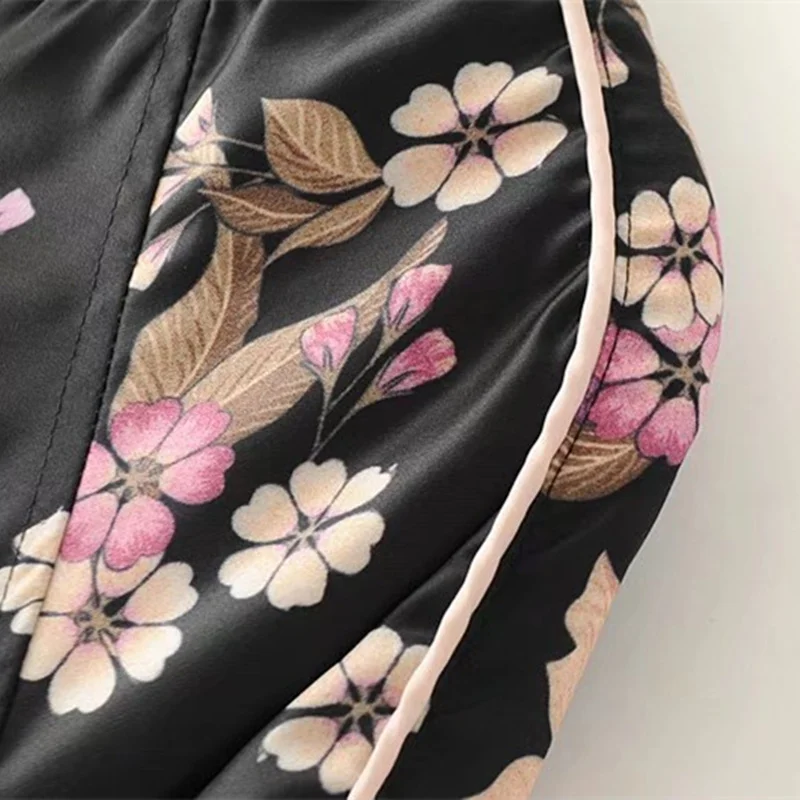 Богемная Цветочная Куртка бомбер женская весна 2019 Harajuku пилот куртка с длинным