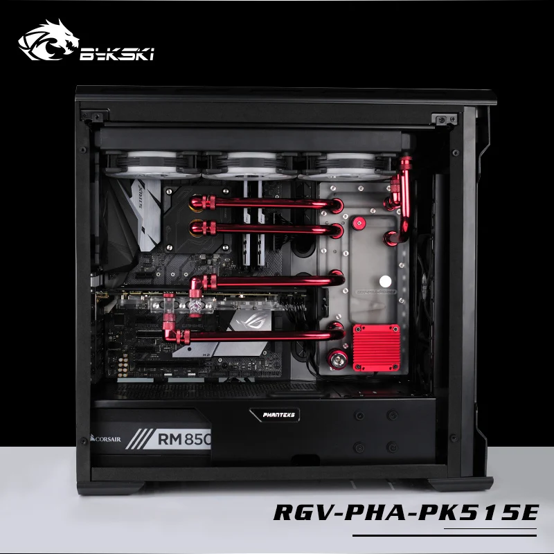 Bykski резервуар для воды Phanteks PK515E чехол компьютера, прозрачный водный щит, прямоугольник резервуар, RGV-PHA-PK515E-P