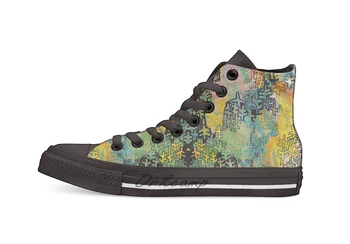

Landscape #2 Casual High Top Canvas shoes sneakers For Drop shipping