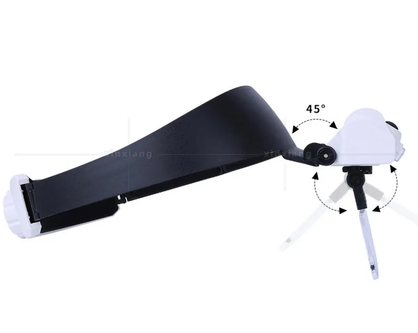  1X 1.5X 2X 2.5X 3.5X LED Illluminated Helmet Magnifier Head Wearing Glasses Reading Inspection Magn - 32975499493