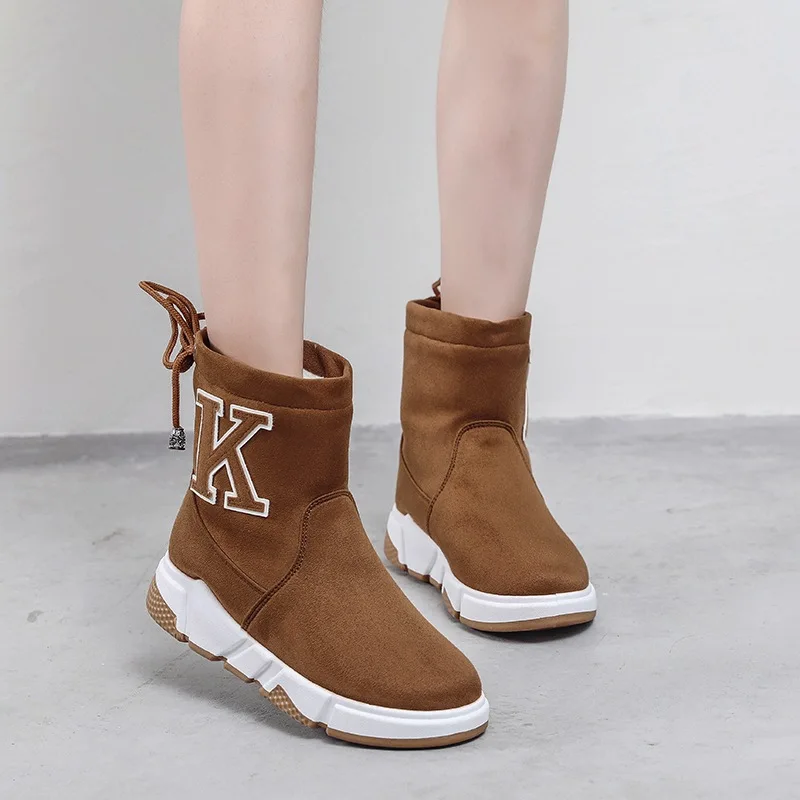 2108 новая стильная обувь женские зимние ботинки botas feminina Fenty Beauty искусственная